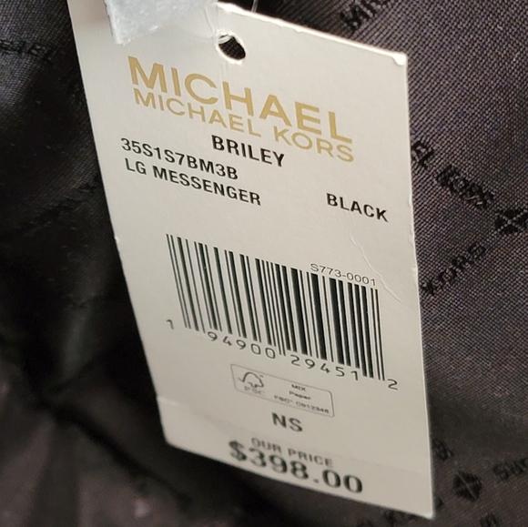 Michael Kors Briley LG Crossbody Black - Picture 5 of 6